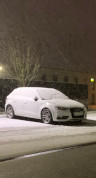 Parkplatz im Schnee